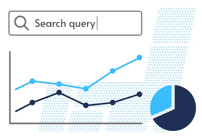サーチ分析のビジュアル